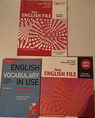 İngilis dili öyrənənlər üçün komplekt dərsliklər 3 ü birlikdə 6 manat