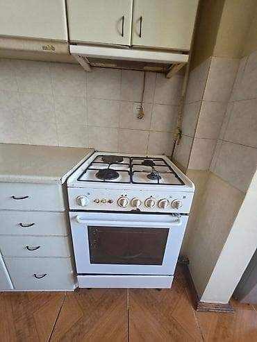 Mətbəx dəsti və qaz plitəsi - Rəng: ağ - Üst və alt dolablar — 2