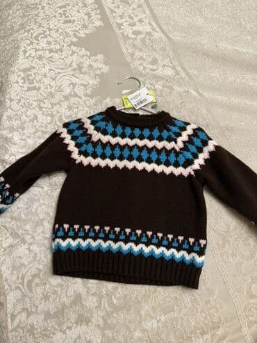 qəhvəyi bodiklər: Uşaq geyim dəsti 1) Qəhvəyi sviter: yenidir 9ayliq - Skandinaviya — 2