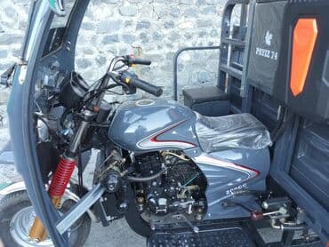 запчасти на прицепы: Yükdaşıma üçün üçtəkərli motoblok (tricikl) – kabinalı, arxa açıq — 1