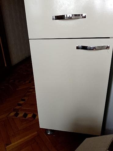 şkaf kuxna: Mətbəx asma və alt dolab dəsti - Rəng: krem/ivori - Material: laminat — 6