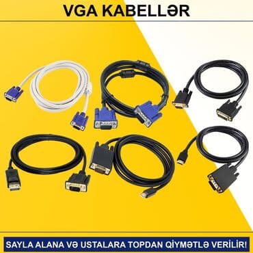 noutbuk satış: VGA kabellər SAYLA ALANA VƏ USTALARA TOPDAN QİYMƏTLƏ VERİLİR! ⭐Display — 1