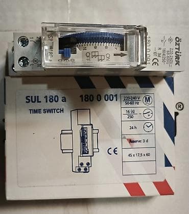 999 0 nomre: Öztürk SUL 180 a – mexaniki zaman rele-si (time switch) — 3