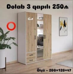 uşaq üçün dolab: Yeni, Açılan, 3 qapılı Qarderob, paltar dolabı — 1