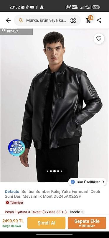 Kurtka, Bomber, Payız, Defacto, L