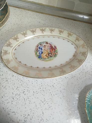 thermex kombi: Boşqablar, rəng - Qızılı, Farfor — 2