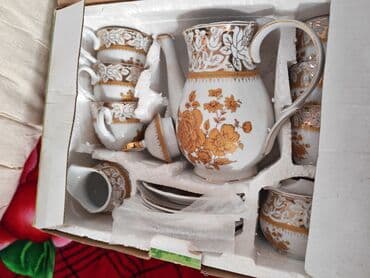 qab qacağ: Çay dəsti, rəng - Ağ, 6 nəfərlik, Türkiyə — 3