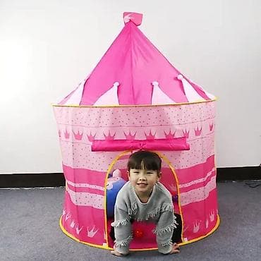 Uşaq oyun çadırı – qüllə formalı evciyik - Dizayn: Qala/qüllə
