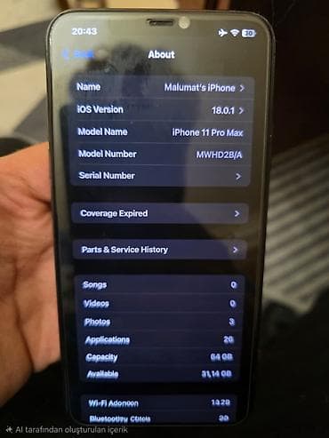 apple dubai: IPhone 11 Pro Max, 64 GB, Space Gray, Face ID — 7