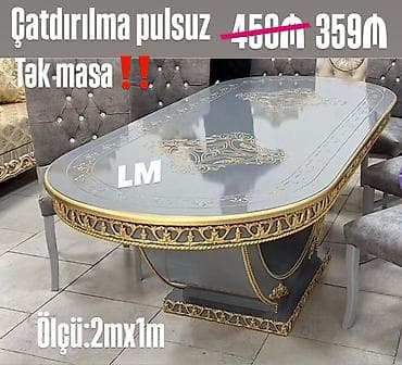 stol: ⚜️ KLASSİK Tumbalı masa Qiymət : 359₼ — 1