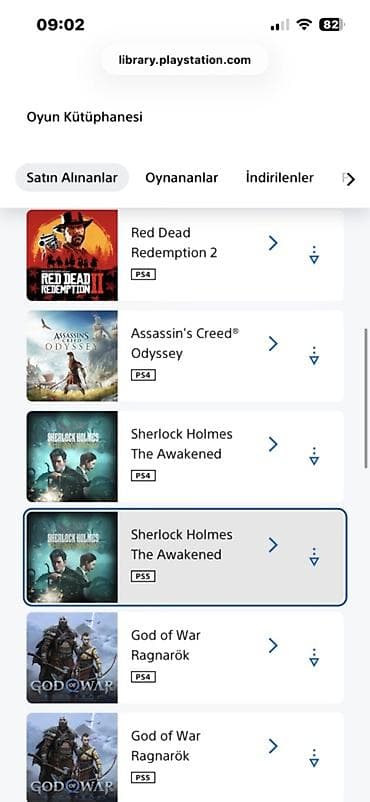 Məhsul: PlayStation hesabında zəngin oyun kitabxanası (PS4 və PS5 at lalafo.az Məhsul: PlayStation hesabında zəngin oyun kitabxanası (PS4 və PS5