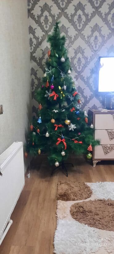 ag yolka sekilleri: Yolka teze kimidi,uzunlugu 2.10 oyuncaqlari ile satiram,qurmaqi cox — 1