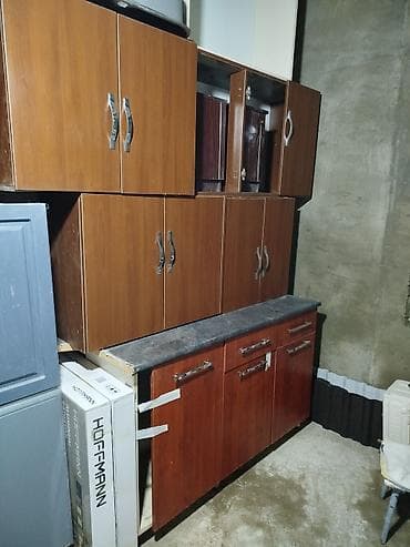 Mətbəx üçün asma və alt dolab dəsti - Material: MDF/LDSP laminat