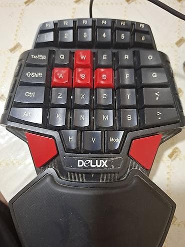 komputer ekrani: USB naqilli klaviatura + oyun üçün sol‑əlli mini klaviatura dəsti - — 3