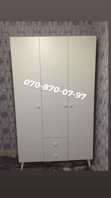 usaq otagi ucun dolab: Yeni, Açılan, 3 qapılı Düz dolab, Qarderob, paltar dolabı, Azərbaycan — 6
