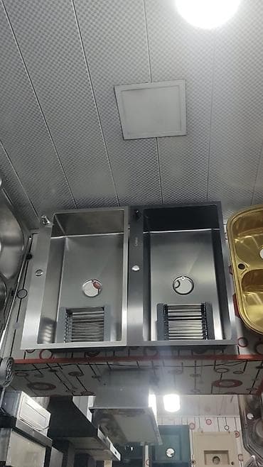 Mətbəx üçün paslanmayan poladdan (inox) iri ölçülü vahid kasalı lavabo — 1