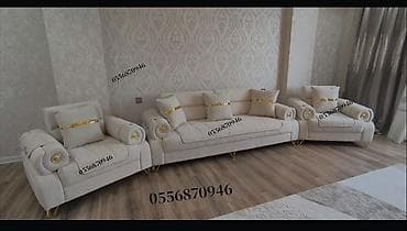 divan gence: Yeni, Divan, 2 kreslo, Bazalı, Açılan — 1