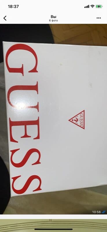 dəri qadın botilyonu: Guess, Ölçü: 40, rəng - Qara, Yeni — 1