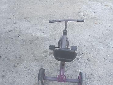 Uşaq üçtəkərli velosiped - Metal karkaslı, ön pedallı klassik model - — 2