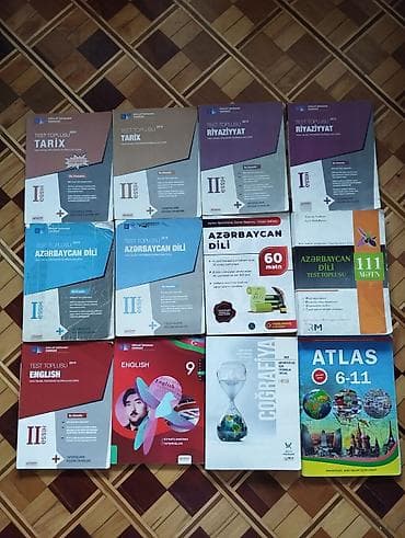 Digər kitablar və jurnallar: Test Topluları Test toplulari Hər biri 3 azn (ikisi 5 azn) 111 — 1