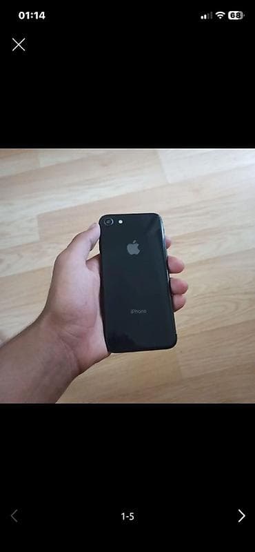 iphone 7 plus qiymet: IPhone 8, 64 GB, Qara, Barmaq izi — 1
