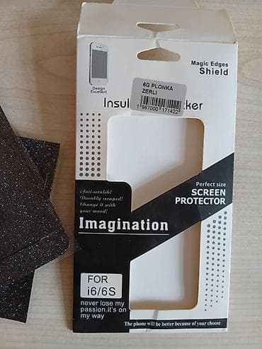 iphon 7s: Iphone 6 6s zərli vinil plonka həm arxa həm qaqab üçün, 8 ildi — 4