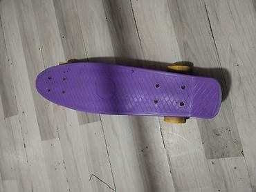 velosiped 22: Penny tipli mini skeytbord - Rəng: bənövşəyi gövdə, sarı təkərlər - — 4