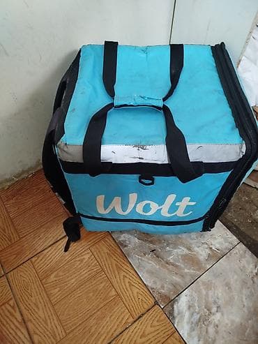 Wolt çatdırılma çantası – izoterm termal kürək çantası - Ölçü: böyük