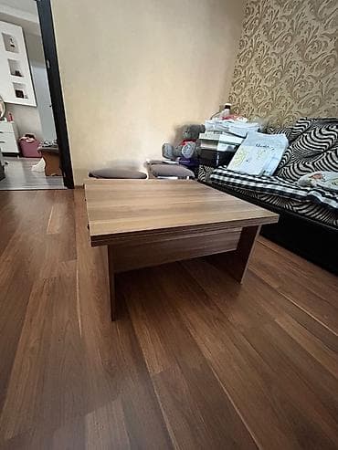 Qonaq masası, İşlənmiş, Açılan, Taxta, Kvadrat masa — 1