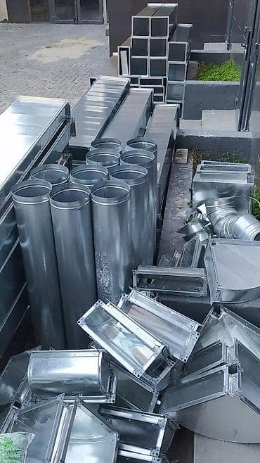 Havalandırma kanalları və aksesuarları - Material: sinklənmiş polad