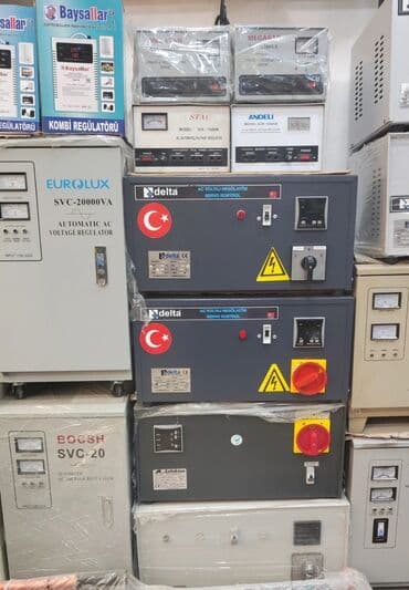 Yeni, Ev üçün, 1 faza, Gərginliy stabilizatoru, Pulsuz çatdırılma, Rayonlara çatdırılma