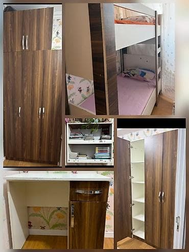 Oğlan və qız üçün, İşlənmiş, 2 təknəfərlik çarpayı, Yazı masası, Dolab lalafo.az -da Oğlan və qız üçün, İşlənmiş, 2 təknəfərlik çarpayı, Yazı masası, Dolab