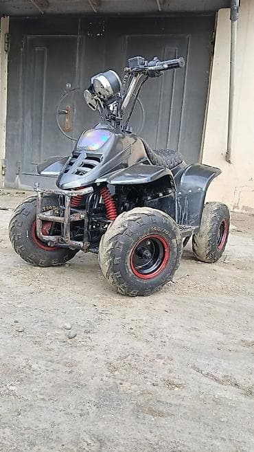 tank pro 3: Qara rəngli mini ATV kvadrosikl - Kompakt off-road dizaynı, qalın — 3