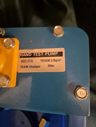 Əl ilə sınaq pompası – Model: SY-25 Texniki xüsusiyyətlər: - Təyinat — 4