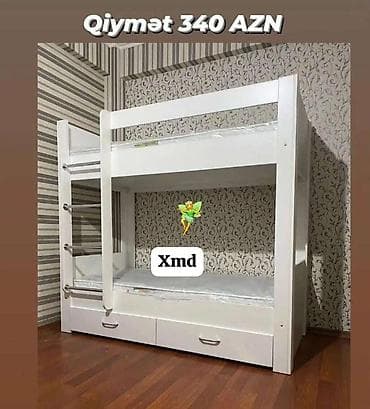 pc masa: Oğlan və qız üçün, Yeni, Çarpayı, Matrassız, Siyirməli — 1