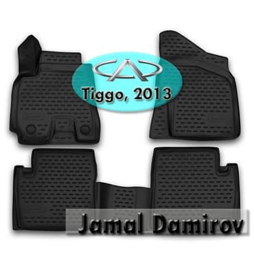 formula təkərləri: Chery Tiggo 2013 üçün poliuretan ayaqaltılar. Полиуретановые коврики — 1