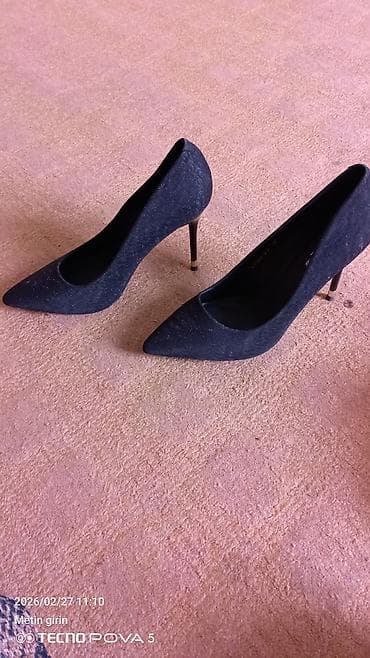 Çəkmələr: Tuflilər, Ölçü: 38, rəng - Qara, Yeni — 1