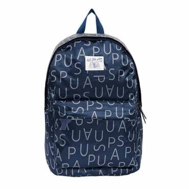 Giryalar: USPA naxışlı bel çantası (ryukzak) - Rəng: tünd göy/qaraya yaxın, boz — 6