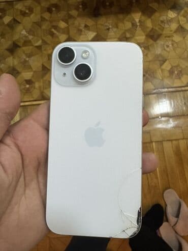 çat: IPhone 15, Ağ, Qırıq — 2