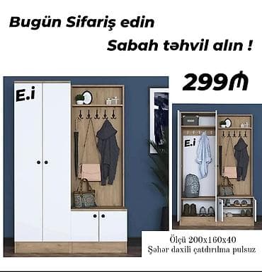 ayaqabl dolabl: Dəhliz dolabı Yep yeni 299 azn rəng seçimi var çatdırılma var — 1