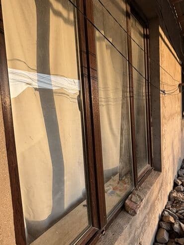 plastik pencere pəncərəm baku фото: Б/у Двухкамерное Пластиковое окно, Ширина: 220 см, Длина: 180 см — 3