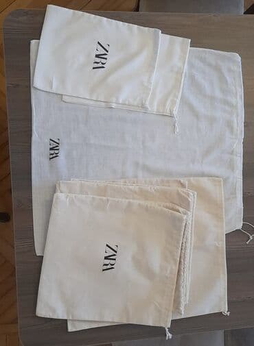 parçadan qadın mokasinlər: Zara saxlama torbası 9 eded fergli ölçüde — 2