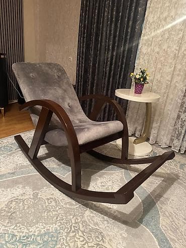 mudir kreslosu: Kreslo-kaçalka, Vеlur parça — 6