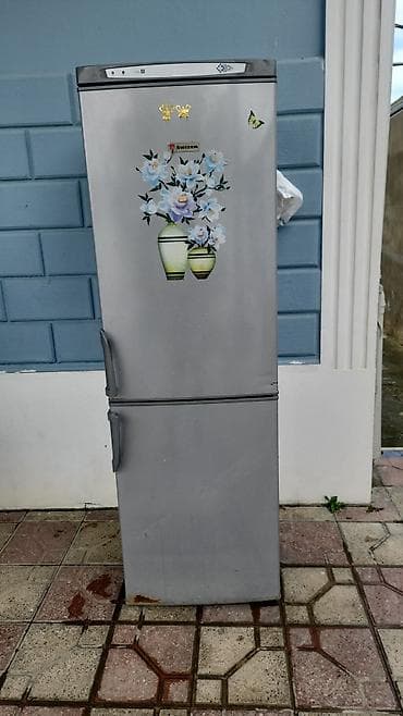 dekorativ kamin: 2 qapılı Swizer Soyuducu Satılır, rəng - Boz — 1