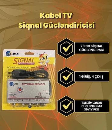 JMA Kabel TV (CATV) Siqnal Gücləndiriciləri – ev və obyektlərdə