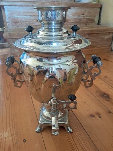 samovar altı podnos: Б/у Электрический Самовар, 2 л, Самовывоз — 3