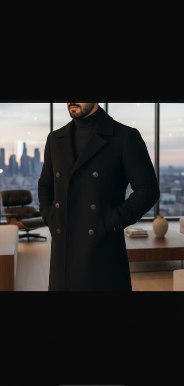 Palto, Stradivarius, S, rəng - Qara