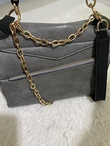 yango canta: Givenchy qadın çantası - Rəng: boz (mat-metalik effektli) - Material — 5