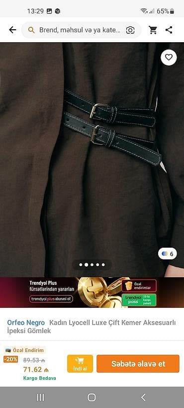 Salam metrolara çatdırılma var. Trendyoldan alınıb yenidir istifade — 2