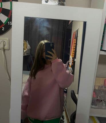 женские свитшоты с принтом: Толстовка, L, цвет - Розовый — 3